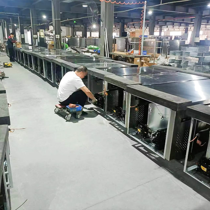 Platt kylande 1,8 m luftkylt köksskåp Platt kylande 1,8 m luftkylt köksskåp