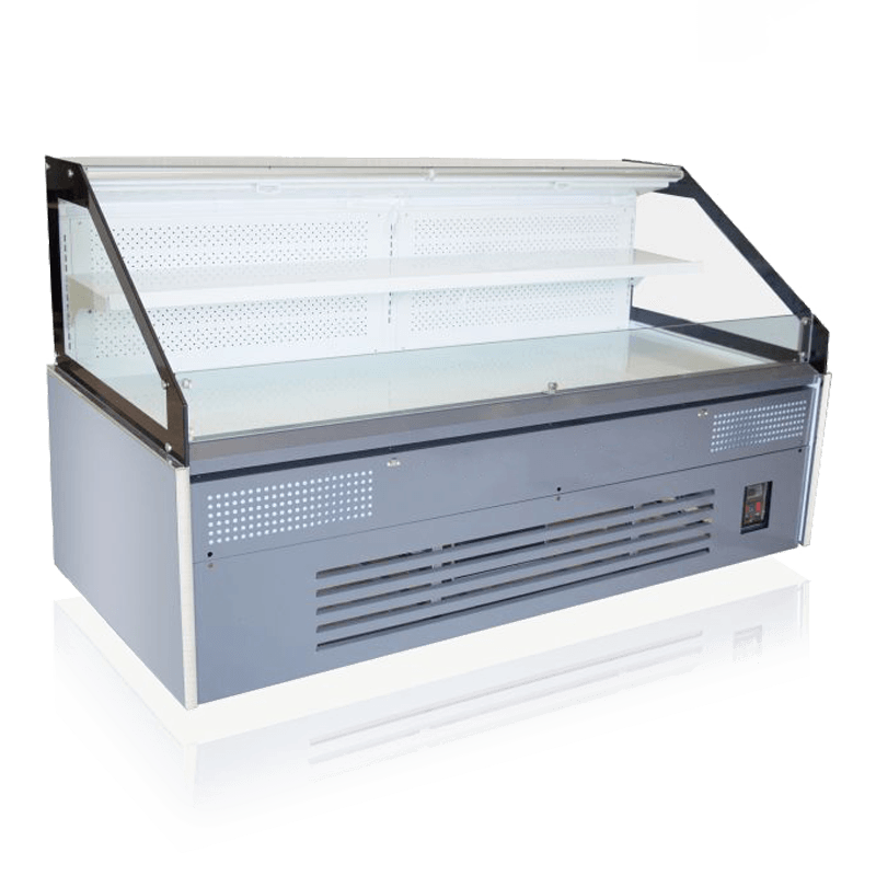 Flerfunktions luftkyld enlagers öppen kylmonterad display (målad typ) Flerfunktions luftkyld enlagers öppen kylmonterad display (målad typ)